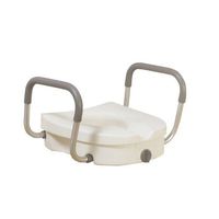Drive Medical Raised Toilet Seat with Removable Padded Arms, Standard Seat, Model: 12008KDR, Outdoor & Hardware Store