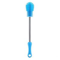 CHUNKUNA Long Bottle Brush Cleaner for Washing Wine, Beer, Decanter, Baby Bottle, Thermos, Glass Jugs and Sport Bottles (Blue)