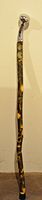 Hickory Hames Cane / Walking Stick Amish Handmade with a Favorite Hame Handle Heavy Duty. The Favorite Hame (Hames) tip Used As a Top Handle for This Cane or Walking Stick