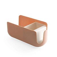 LOSYU ABS Material Hair Dryer Rack, Wall Mount Multifunction Shelf, Drain Guardrail Bathroom Shower Organizer No Drilling Creative Shower Organiser with Hook (Color : Orange)