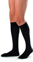 JOBST forMen Knee High 15-20 mmHg Compression Socks, Closed Toe, Large, Black (52200)