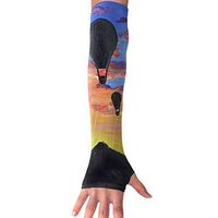 QG ZZX Hot Air Balloons Unisex Compression Arm Sleeves UV Protection Performance Arm Sleeve - for Outdoor Sports Baseball,Basketball,Football (1 Pair)