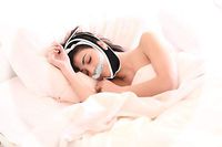 CPAP Chin Strap Premium Black and White Design - Health and Wellness by DVGPro