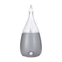 EJOAI Atomizer Essential Oil Diffuser Waterless for Aromatherapy with LED 7 Color Changing, Glass Top Professional Use, No Heat, No Water, No Plastic (gray)