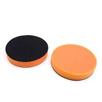 uxcell Pair 5 Inch Round Universal Vehicle Car Cleaning Waxing Buffing Polishing Sponge Pad