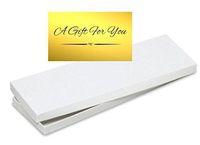 A1BakerySupplies 4pack Mens Tie/Socks White Gift Wrap Packaging Box with Decorative Stickers