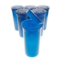 50 PCs Philips 13 Dram. Blue Translucent, RX Premium Pop Top Medical Grade Vial Containers