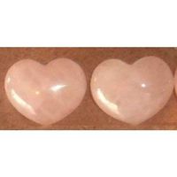 Rose Quartz Carved Pocket Heart Ideal Wedding Favours x 10