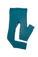 HOCOSA Children's Long Underwear Pants in Organic Cotton/Hemp, Seagreen-Blue, Size 152 (12 yr, 60 in Tall)