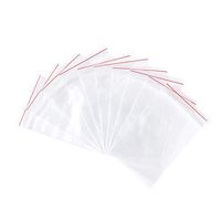 Pandahall 100pcs 2.36x1.57inch OPP Cellophane Rectangle Resealable Transparent Clear Plastic Poly Zip Lock Top Seal Closure Bags Bakery Candy Soap Cookie Jelly Chocolate Package 6x4cm