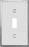 Jackson Deerfield 8CS101 Pro-Plate Steel Single Toggle Wall Plate, Chrome Finish