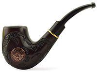 Medium Wooden Tobacco Smoking Pipe “Sarmatian” for 9 mm Filter