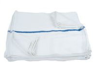RagLady Terry Bar Mop Towels w/Blue Stripe - 16" x 19" - Case of 180