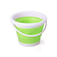 AODEW Portable Fishing Water Pail Plastic Bucket Foldable Round Tub Collapsible Space Saving Outdoor Waterpot