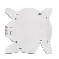 3pcs S/S Stainless Steel Angle Gauge Dirll Sharpener Tools Set Angle Gage Measuring Gauging Lathe Tool - Quarkscm