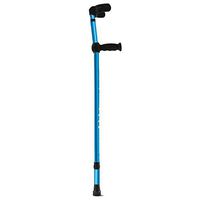 XRX Folding Aluminum Walking Forearm Crutches for Adults and Youth,Adjustable Lightweight Arm Cuff Crutch with Ergonomic Grip,Comfortable on Wrist,Non Skid Replaceable Rubber Tips (1 Piece)
