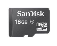 16GB Sandisk microSD Flash Memory Card + SD Adapter