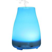 PIUPIU Bottle Night Light Essential Oil Diffuser, Air Aroma Humidifier Ultrasonic Mist Maker Fogger for Bedroom Office Car Spa Yoga,5V 100ml USB (White)
