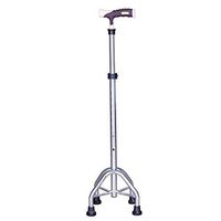 cane Adjustable Height Aluminium Walking Stick Non-Slip Four Foot for Elderly Handicapped and Disabled Users(70.5-93Cm) HOJZ