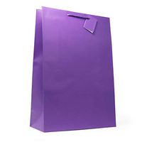 Allgala 12PK Value Premium Solid Color Paper Gift Bags (17"XL-Purple-GP50083)