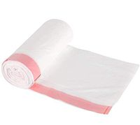 72 Counts Kitchen Drawstring Trash Bags 13 Gallon White Garbage Bag 49 Liters Strong Trash can Liners