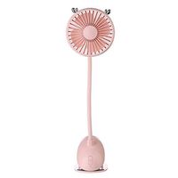 Frog Fun® Gift.Ideas | USB Rechargeable Electric Fan Bendable Fawn Shaped Clip Mini Fan