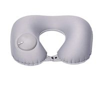 Rosiest Portable Foldable U-Shaped Neck Support Pillow Napping Pillow Inflatable Cushion Conduce Travel Air Plane Sleep and Neck Protection (Gray)