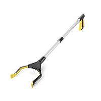 32inch/81cm Foldable Reacher Grabber Rotating Gripper Reaching Aid Tools for Pick Up (Yellow)