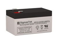 Sealed Lead Acid 12 Volt 1.4 Amp Replacement Battery - 12 Volt 1.2 AH F1 Terminal by SigmasTek