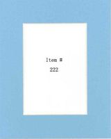 Pack of 50 11x14 Deep Blue Picture Mats Mattes with White Core Bevel Cut for 8x10 Photo