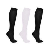 TOP4EVER Compression Socks for Men & Women 3 Pairs 15-20 mmHg(L/XL)