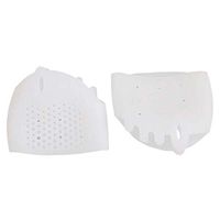 Lurrose 1 Pair of Bunion Corrector Pads Toe Protect Separator Bunion Relief for Hallux Valgus Toe (White)