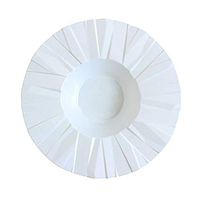 Crinkle 12 Oz. White Plastic Soup Bowls,Pack of 10 EA