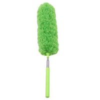 KISSFRIDAY Green Mini Microfiber Duster Bendable Fluffy Cobweb Dusting Brush For Home Office Car