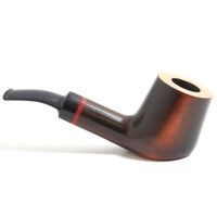 Mr. Brog Bent Billard Tobacco Pipe - Model No: 51 Amigo Brown - Pear Wood Roots - Hand Made