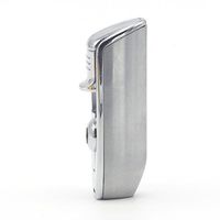 GALINER Cigar Lighter, Windproof 3 Flames Metal Lighters With Cigar Puncher (Silver)