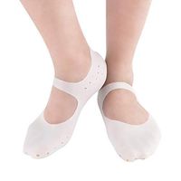Healifty Soft Invisible Short Socks Shallow Boat Socks Forefoot Cushioning for Women Girls Size XL 1 Pair(White)