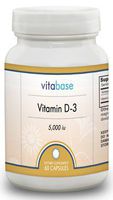 Vitamin D-3 (5000 Iu) 60 Capsules per Bottle (2 Pack)