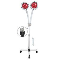 Infrared Heating Therapy Lamp, Skin Care Thermotherapy Light Floor Stand Adjustable Height Double Head Light, Improve Sleep Wellness & Relaxation for Home Beauty Salon (US)