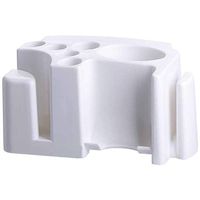 Holata Toothbrush Stand Toothpaste Dispenser Holder Storage Rack Bathroom Accessories