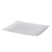 Lillian 9 X 6-7/8 Inch Rectangular Plastic Plates, 10 Count, Pearl
