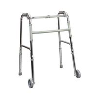 GYZ GY Elderly Walker, Aluminum Alloy Wheel Adjustable Telescopic Folding Portable Lightweight Disabled Walking Auxiliary Anti-Slip Comfort Handrail, Bearing Capacity Up to 90kg Medical Supplies