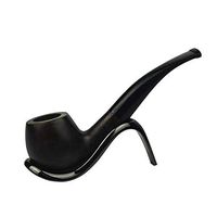 Tobacco Pipe Handmade Olid Wood Ebony Root Cessation Products Smoking Pipe Gift Box And Accessories