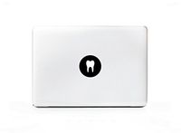 DecalGalleria - Tooth Teeth Dentist Decal Sticker for MacBook, MacBook Pro and MacBook Air 11, 12, 13, 15, 17 inch