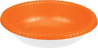 Creative Converting 173282 PAPER BOWLS 20 OZ, Sunkissed Orange