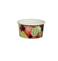 6 oz Yogurt Paper Cups- 1000 Count (Real Fruit Pattern)