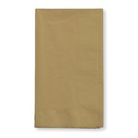 Glittering Gold Dinner Napkins, 2-Ply, 1/8 Fold