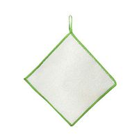 BESTONZON 25X25CM Microfiber Dish Cleaning Cloth Double Thicken Non-Stick Dish Towels Kitchen Cleaning Cloth (Green)
