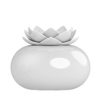 Exceart Ceramic Essential Oil Diffuser Cute Decorative Aromatherapy Diffusers Lotus Flower Humidifier Crafts Ornaments Air Purifier Freshener for Office Bedroom Yoga Spa Baby