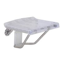 Bath Stool Aviation Plastic and Stainless Steel Folding Stool Corner Bathroom Wall Chair Shower Stool Bathroom Seat Change Shoe Bench Lightweight Shower Step Stool